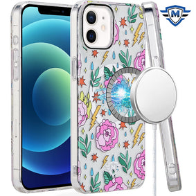 Metkase (Magnetic) Premium Design Hq Case For iPhone 12 & iPhone 12 Pro - Floral Energy