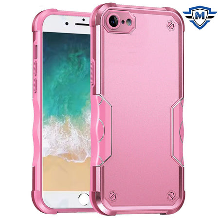 Metkase Exquisite Tough Shockproof Hybrid Case Cover For iPhone 16E/SE4 (2025) - Pink