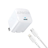 Anker 313 PD 30W USB-C Wall Charger W/ 6' USB-C To Lightning Cable - White