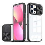 HR Premium Fusion Transparent Clear Hybrid cover For iPhone 13 / 14 - Black