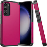 HR Premium Tough Strong Hybrid (Magnet Mount Friendly) Case Cover For Samsung S23 Fe 5G - Hot Pink