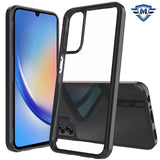 Metkase Clear Transparent Hybrid Case Cover In Slide-Out Package For Samsung A35 5G - Clear Pc + Black Tpu