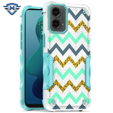 Metkase PremiumExquisite Design Hybrid Case In Slide-Out Package For Motorola Moto G 5G 2024 - Zigzag