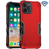 Metkase Exquisite Tough Shockproof Hybrid Case Cover In Slide-Out Package For iPhone 16 Pro Max 6.9 Inch - Red