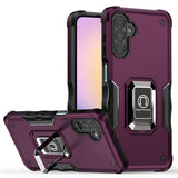 HR Premium Optimum Magnetic Ring Stand Hybrid Case Cover  For Samsung A25 5G - Dark Purple