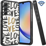 Metkase Tough Strong Hybrid (Magnet Mount Friendly) Case Cover For Samsung A35 5G - Love