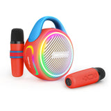 WorryFree Mini Karaoke 20W Wireless Speaker W/ 2 Mics For Kids - Red