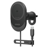 Anker Mag-Go 15W Wireless Car Charger (Qi 2.0) With 25W Adapter - Black