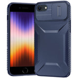 Premium Ultimate U Design Hybrid Case With Camera Window Covering For iPhone Se 2/Se 3/7/8 - Dark Blue