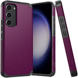 HR Premium Tough Strong Hybrid (Magnet Mount Friendly) Case Cover For Samsung S23 Fe 5G - Dark Purple