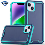 Metkase Rank Tough Strong Modern Fused Hybrid Case In Slide-Out Package For iPhone 13/14 - Blue