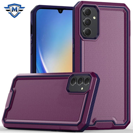 Metkase Rank Tough Strong Modern Fused Hybrid Case In Slide-Out Package - Dark Purple