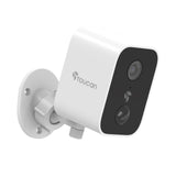 Toucan Wireless Outdoor/Indoor Scout Security Camera W/ Night Vision, 2-Way Audio, & Built-In Rechargeable Battery - Black/White