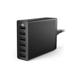 Anker Powerport 60W 6-Port USB-A Charger - Black