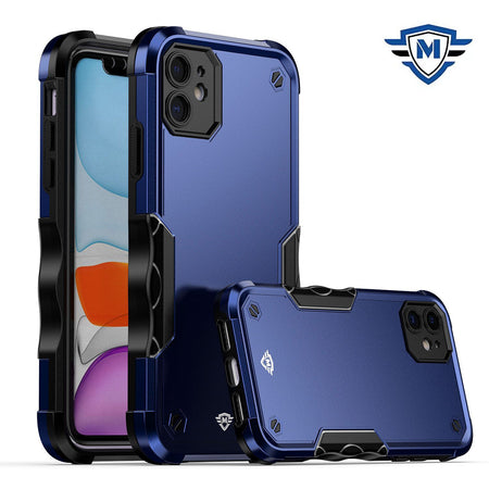 Metkase Exquisite Tough Shockproof Hybrid For Iphone 12/12 Pro - Dark Blue/Black