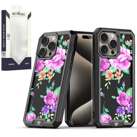 Metkase Premium Rank Design Fused Hybrid In Slide-Out Package For Motorola Moto G Play 2023 - Tropical Floral