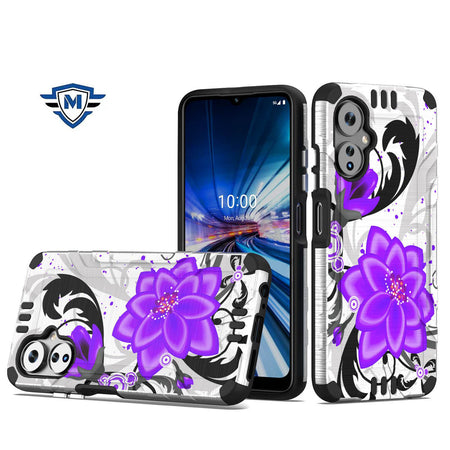 Metkase Strong Tough Metallic Design Hybrid For Celero 3 - Purple Lily