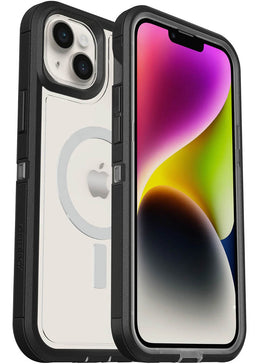 Otterbox Defender XT Clear Series Case For iPhone 14 Plus - Black Crystal