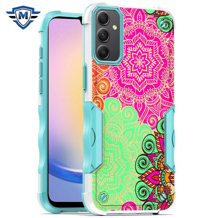 Metkase Premium Exquisite Design Hybrid In Slide-Out Package For Samsung A25 5G - Mandala