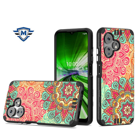 Metkase Strong Tough Metallic Design Hybrid In Slide-Out Package For Celero 3 Plus - Mandala