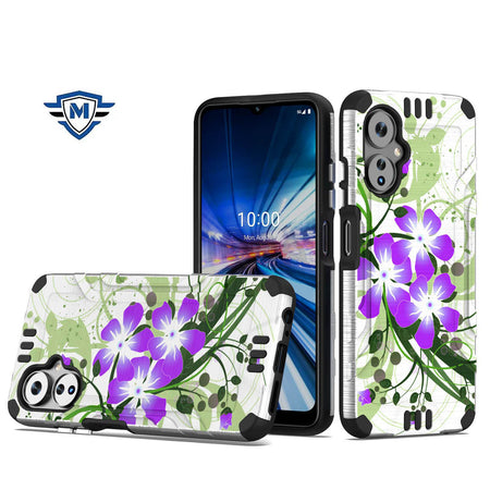 Metkase Strong Tough Metallic Design Hybrid For Celero 3 - Green Floral